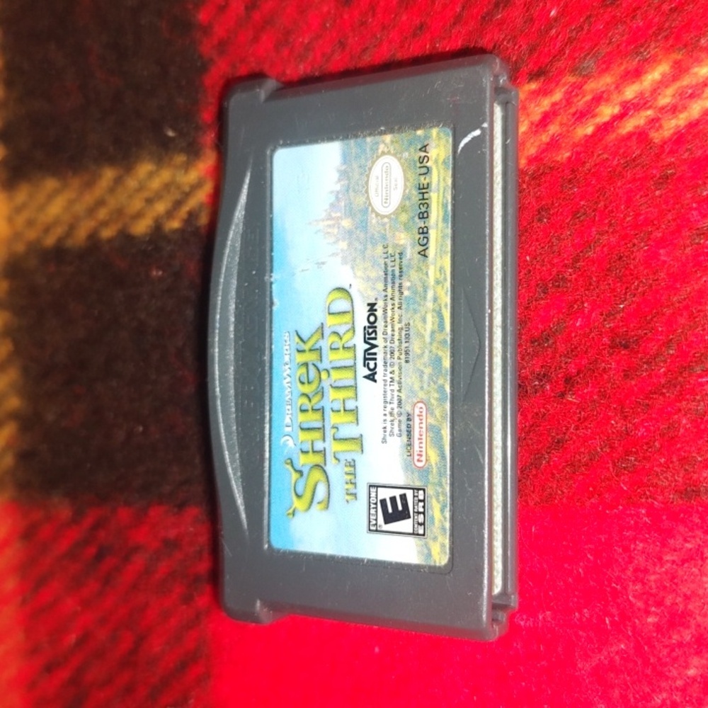 Shrek the Third (Nintendo Game Boy Advance, 2007) Made In Japan